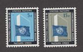  United Nations - Offices in New York, Scott Cat. No. 108 - 109, MNH