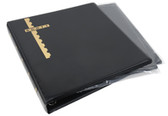 Scott Mint Sheet Binder with 25 Black Double-Sided Pages - Black