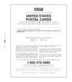Scott US Postal Cards Supplement,  2017 No. 38 