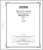 Scott Bolivia Stamp Album Part, Part 3 (1994 - 1997) 