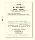 Scott US Small Panes Stamp Album Supplement, 2021 No. 27