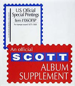 Scott United States Official Special Printings, 1875 - 1881
