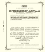 Scott Australia Dependencies Album Supplement, 2021 No. 34