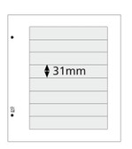DAVO 8 - Pocket, Single  Sided Stock Pages  (10 per package)