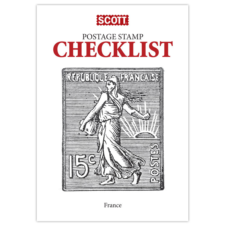 Scott Postage Stamp Checklist France