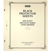 Black Protector Sheets for Scott 2-Post Specialty Binders 