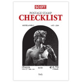Scott Postage Stamp Checklist:  Italy