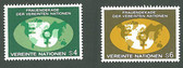 United Nations - Offices in Vienna, Scott Cat. No. 9 - 10, MNH