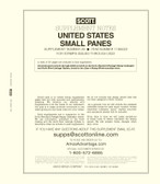 Scott US Small Panes Stamp Album Supplement, 2023 No. 29