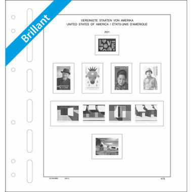 Typical Schaubek Stamp Album Page