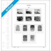 Typical Schaubek Hingeless Stamp Album Page