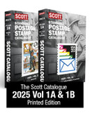 2025 SCOTT CATALOGUE VOLUME 1 - (US & COUNTRIES A-B)