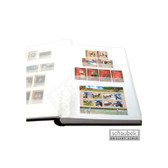 Schaubek Stock Book - 64 Page Full-Size Black  Stock Book with White Pages