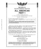 2024 Minkus All-American Supplement, Part 1:  Regular and Commemorative Issues 