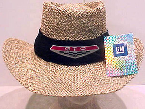 Pontiac Gto Safari Straw Hat Custom Auto Apparel