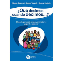 ¿Que decimos cuando decimos? Es una útil y excelente guía para comprender el significado de los vocablos más elementales y de mayor uso en la enseñanza catequística. En un lenguaje sencillo y de fácil comprensión, nos permite aunar significados e introducirnos en la formación pastoral.

Muchas veces, las personas hablamos usando las mismas palabras sin saber que, en realidad, no nos estamos refiriendo a lo mismo porque desconocemos su verdadero significado. Este inconveniente se percibe en el ámbito de la catequesis y ya desde la preparación de los formadores, lo que se traduce luego en una falta de comprensión de lo que se enseña y del sentido de los conceptos básicos.