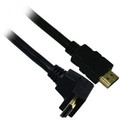 25ft Right-Angle High Speed HDMI Cable with Ethernet - Black