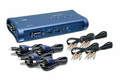 TRENDnet TK-409K 4-Port USB KVM Switch Kit w/ Audio
