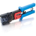 C2G RJ11/RJ45 Crimping Tool with Cable Stripper Blue