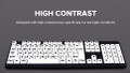 HDE Large Print Keyboard Wired