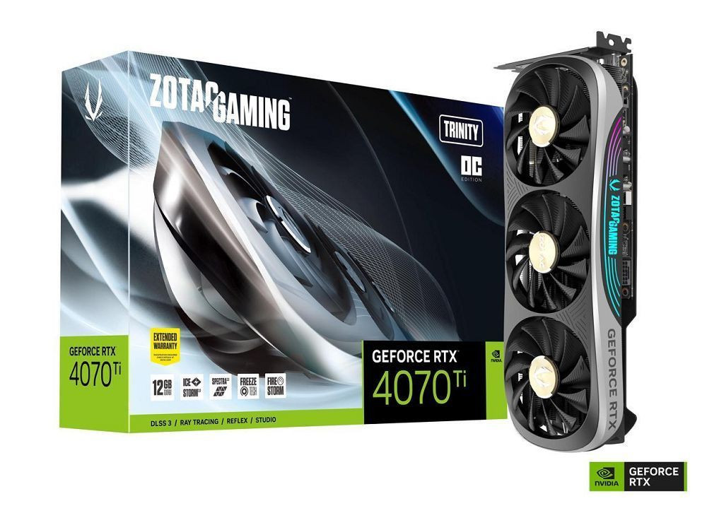 Zotac NVIDIA GeForce RTX 4070 Ti Trinity Triple Fan 12GB GDDR6X PCIe 4.0  Graphics Card - PC Station Inc.