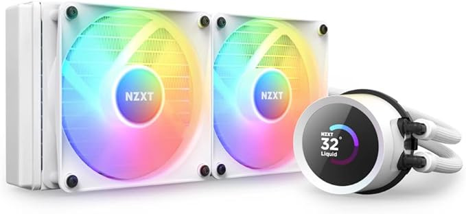 White NZXT Kraken 240 RGB - 240 - PC Station Inc.