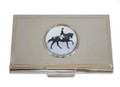 Dressage Horse and Rider Business Card Holder