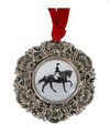 Dressage Horse and Rider Christmas Ornament