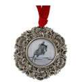 Jumping Horse and Rider Christmas Ornament