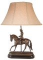 Dressage Lady Lamp With Linen Shade