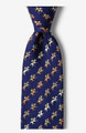 Win Place Show Navy Blue Tie
