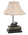 Napping Fox on Books Lamp