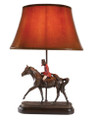 Fox On The Hunt Lamp - Vintage Gold Finish