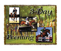 Three Day Eventing Throw

SKU # A19-1401A

Dressage, Cross Country and Jumping are beautifully displayed on this colorful throw. 

100% cotton tapestry afghan.

Machine washable.

Made in the USA.

2.5 lbs.

60"L x 48"W