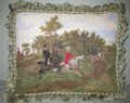 Hunt Needle Point Pillow

SKU # A12-2001B

This needlepoint hunt scene pillow features four horses and riders in greens and browns with a blue cloudy sky.  
Green and beige tassel fringe surrounds the entire pillow.

Embroidered front, forest green 100% cotton canvas back.  

2 lbs.

16"W x 13"H x 4"D