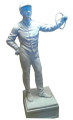 Lawn Jockey "As Is" (White) or "Painted With Your Silks!"