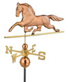Standard Size Copper Patchen Horse Weathervane