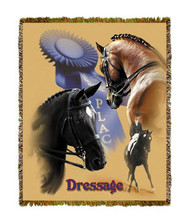 Dressage Throw

SKU # A19-1401C

Dressage is beautifully displayed on this stunning throw. 

100% cotton tapestry afghan.

Machine washable.

Made in the USA.

2.5 lbs.

60"L x 48"W