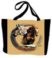 Jumper Tote

SKU # A11-1208J

A jumper and its rider are beautifully displayed on this colorful tote.

Machine washable tote made in the USA.

1.5 lb.

17"W x 11"H x .15"D