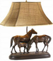 Remington Horse Family Lamp