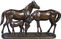 Remington Horse Family Sculpture