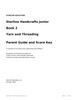 Handcrafts Junior Book 2 Parent Guide and Score Key - Yarn and Threading