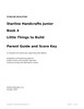 Handcrafts Junior Book 4 Parent Guide and Score Key - Little Things to Build