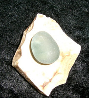 Stone with PEACOCK totem