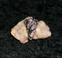 Stone Pendant with BLACK FOREST FAIRY
