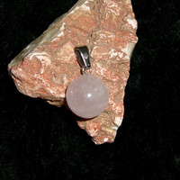 Orb Pendant with Pink Dragon