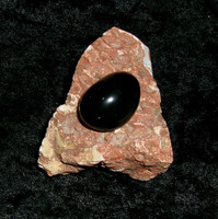 Black Tourmaline Stone with BLACK DRAGON