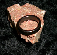 Hematite Ring with DARK GRIGORI WATCHER 