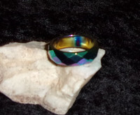 Rainbow Hematite Ring with NORSE TIGER