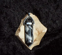 Agate pendant with DARK GRIGORI WATCHER 